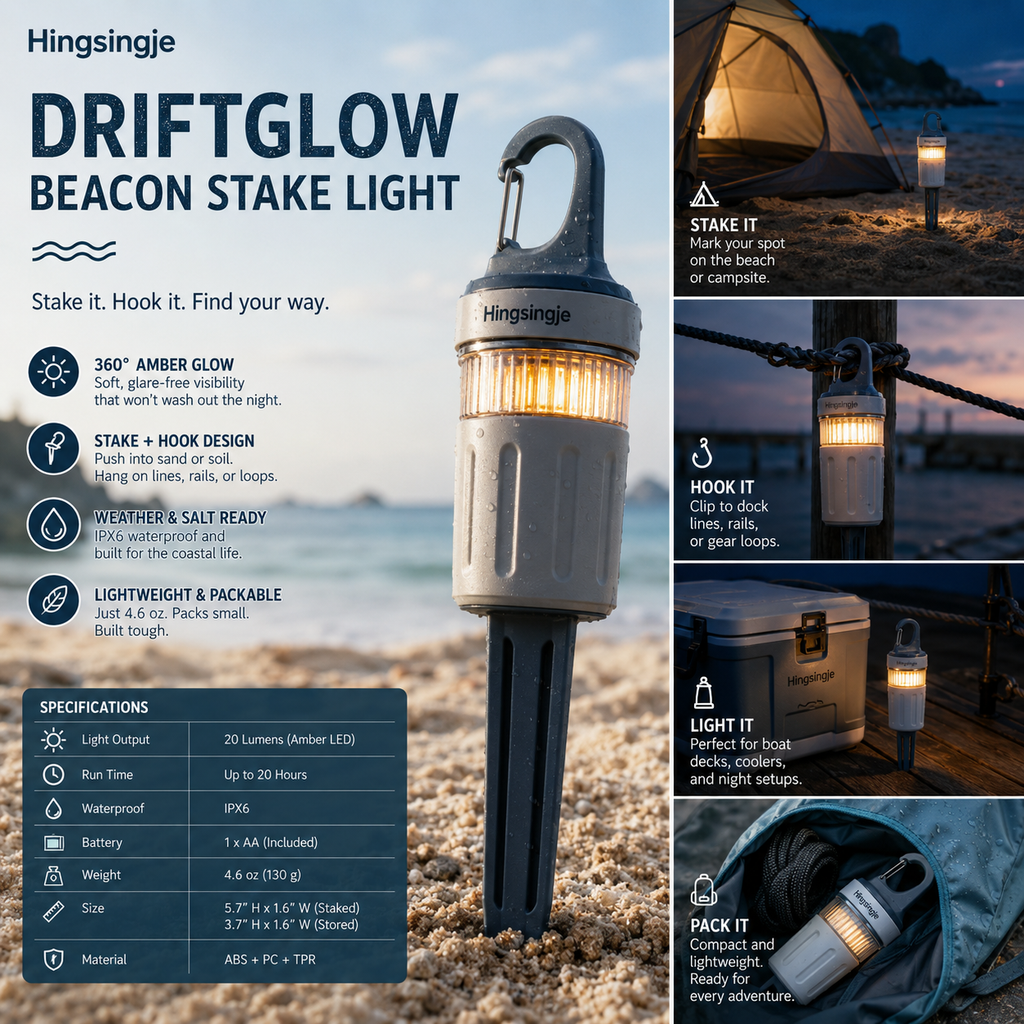 Hingsingje™ DriftGlow Beacon Stake Light