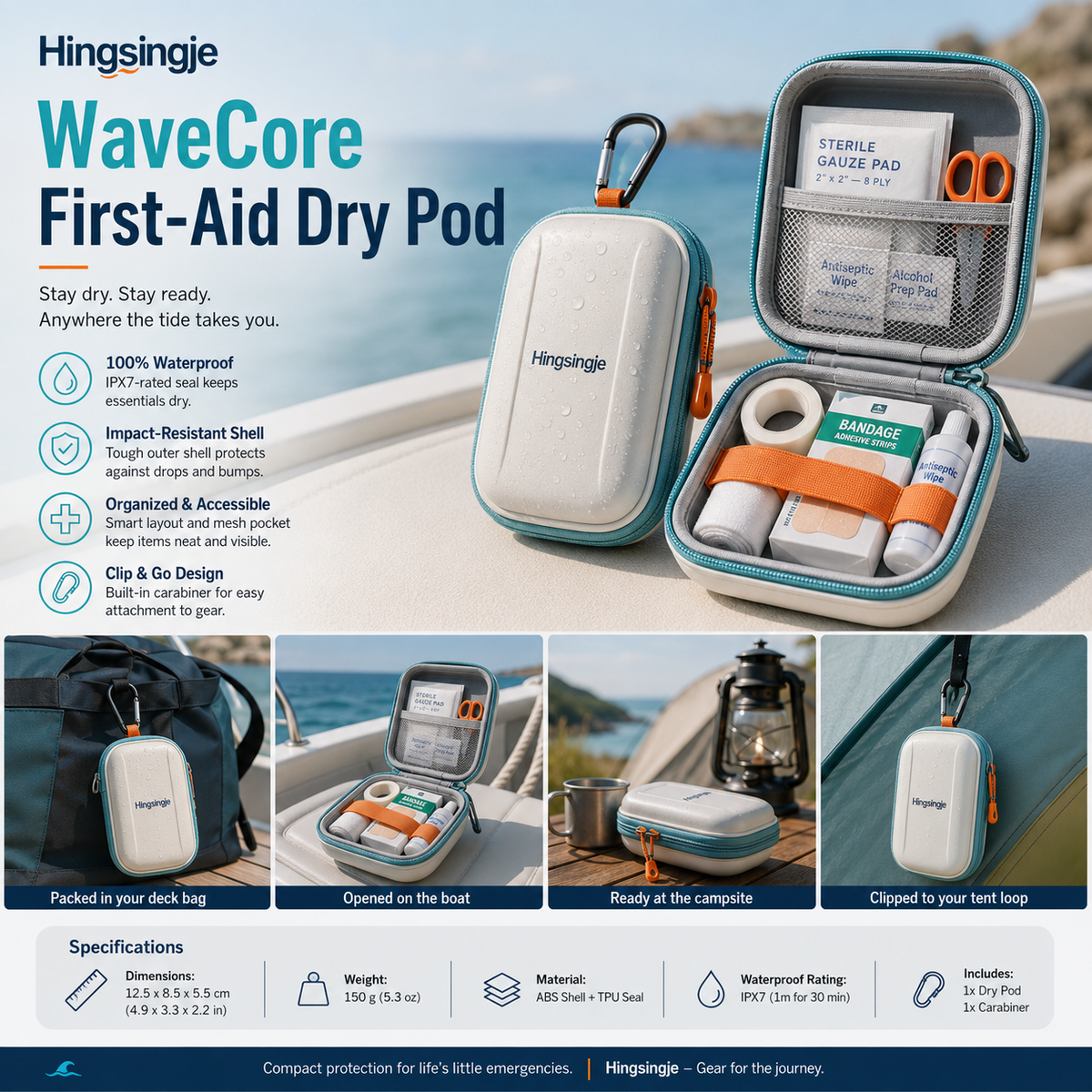 Hingsingje™ WaveCore First-Aid Gear Pod